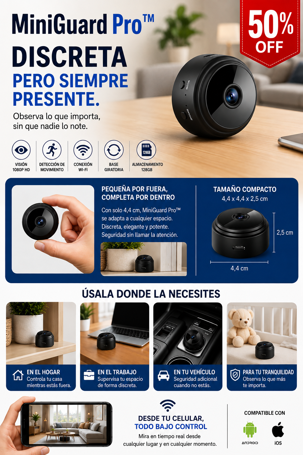MiniGuard PRO “Parece una cámara cualquiera… hasta que ves su tamaño.”