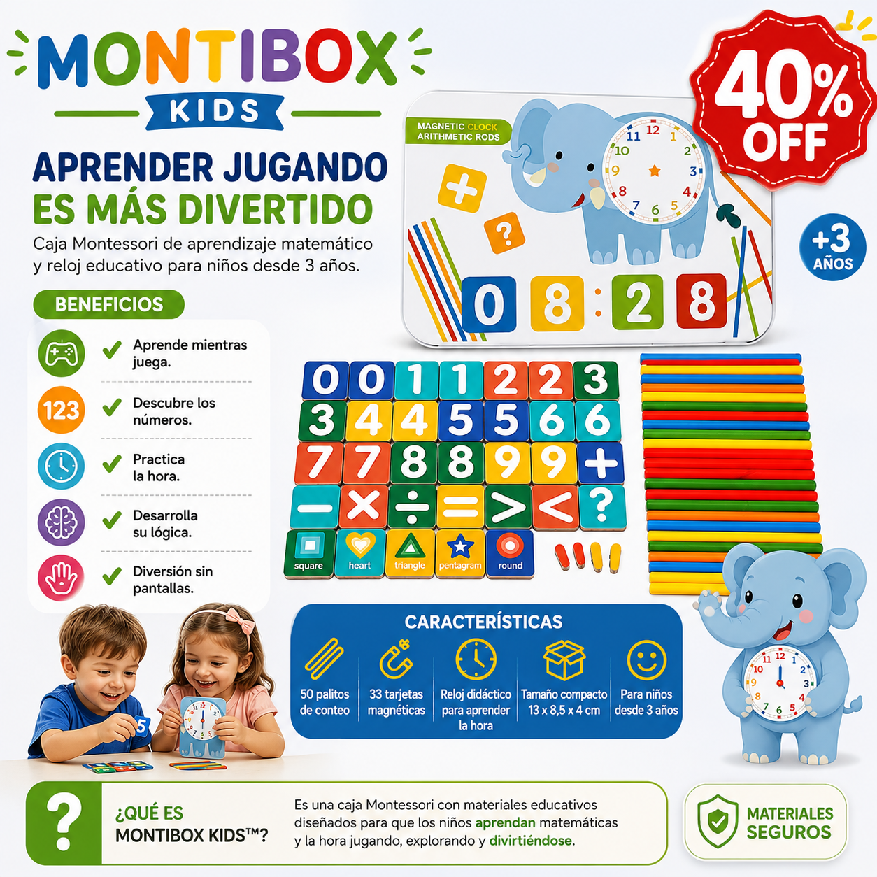 MONTIBOX KIDS™  Aprendizaje preescolar Montessori