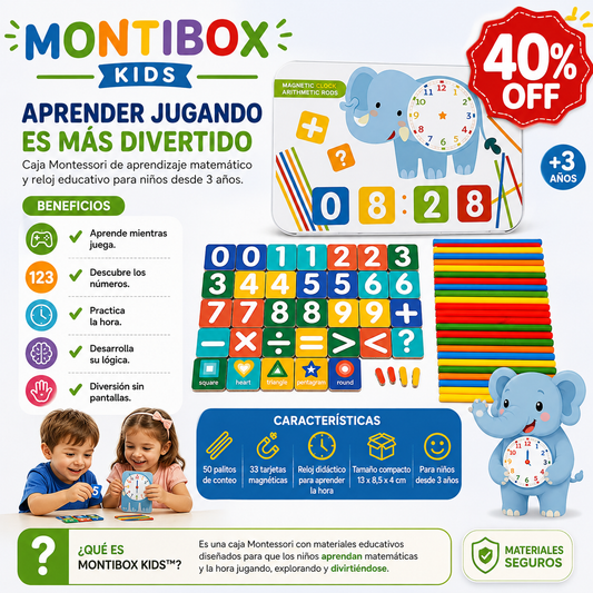 MONTIBOX KIDS™  Aprendizaje preescolar Montessori