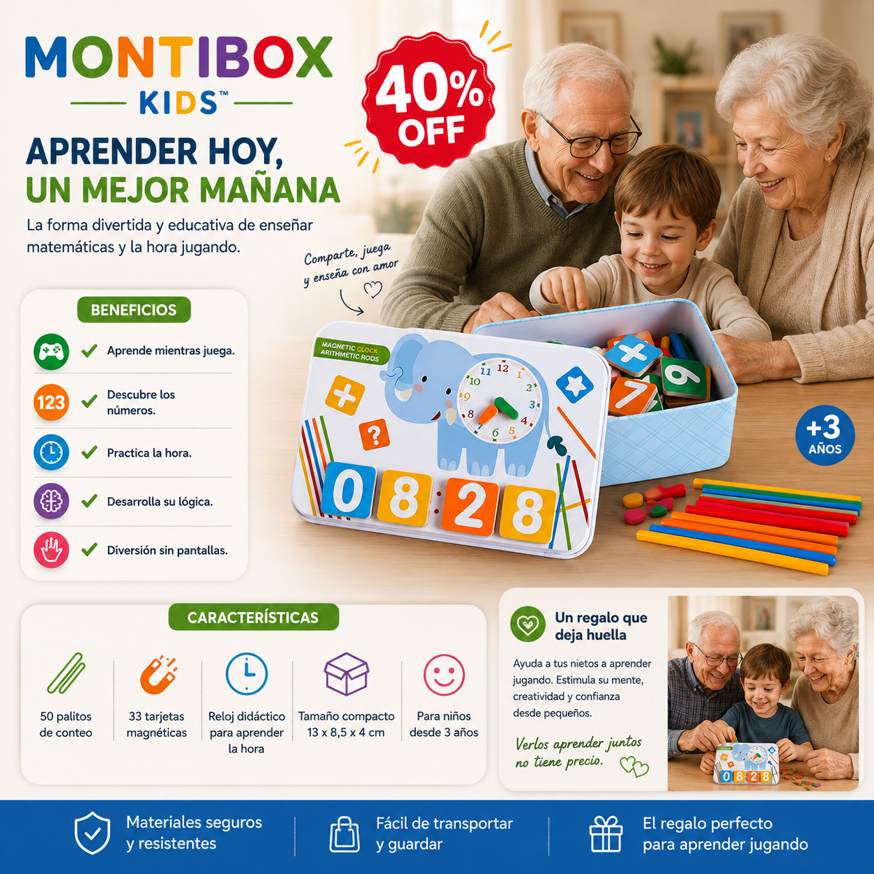 MONTIBOX KIDS™  Aprendizaje preescolar Montessori