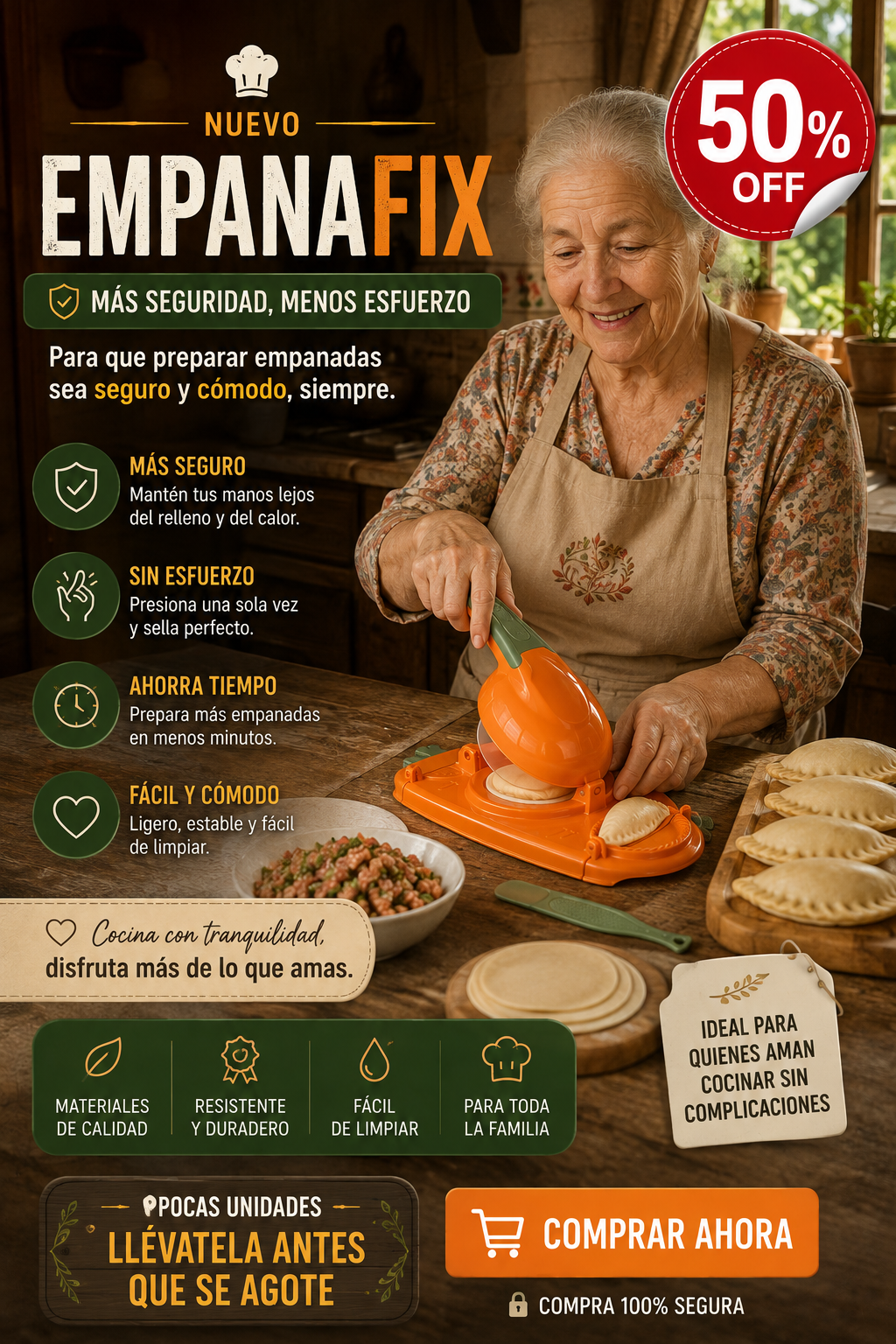 EmpanaFix  /  Pack 3 Unidades - ¡Regala o aumenta la cantidad de empanadas con algún ayudante!