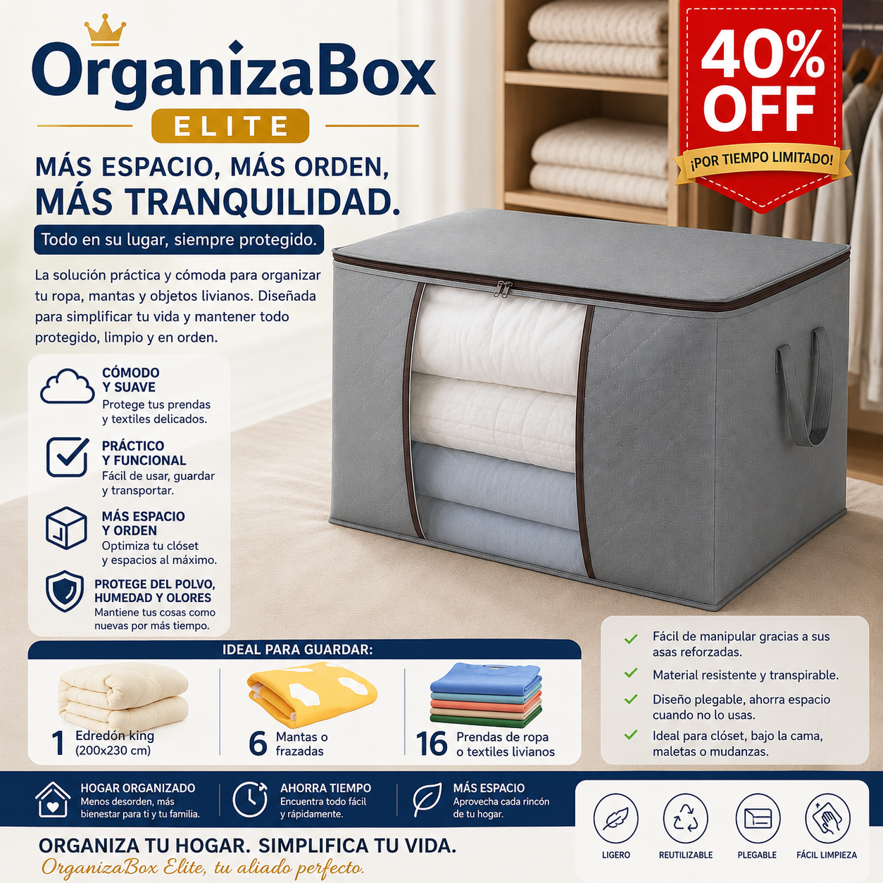 OrganizaBox Elite (Pack 6 Unidades)