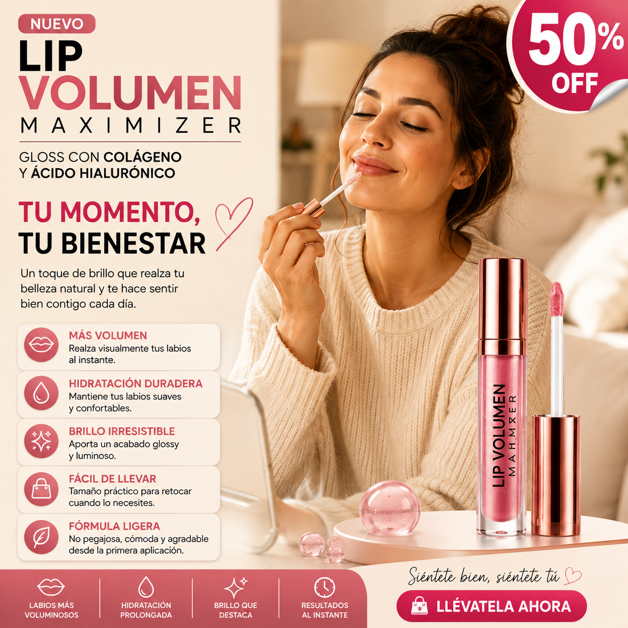 LIP VOLUMEN MAXIMIZER          (PACK 5 UNIDADES)       Voluminizador De Labios Plumper Gloss