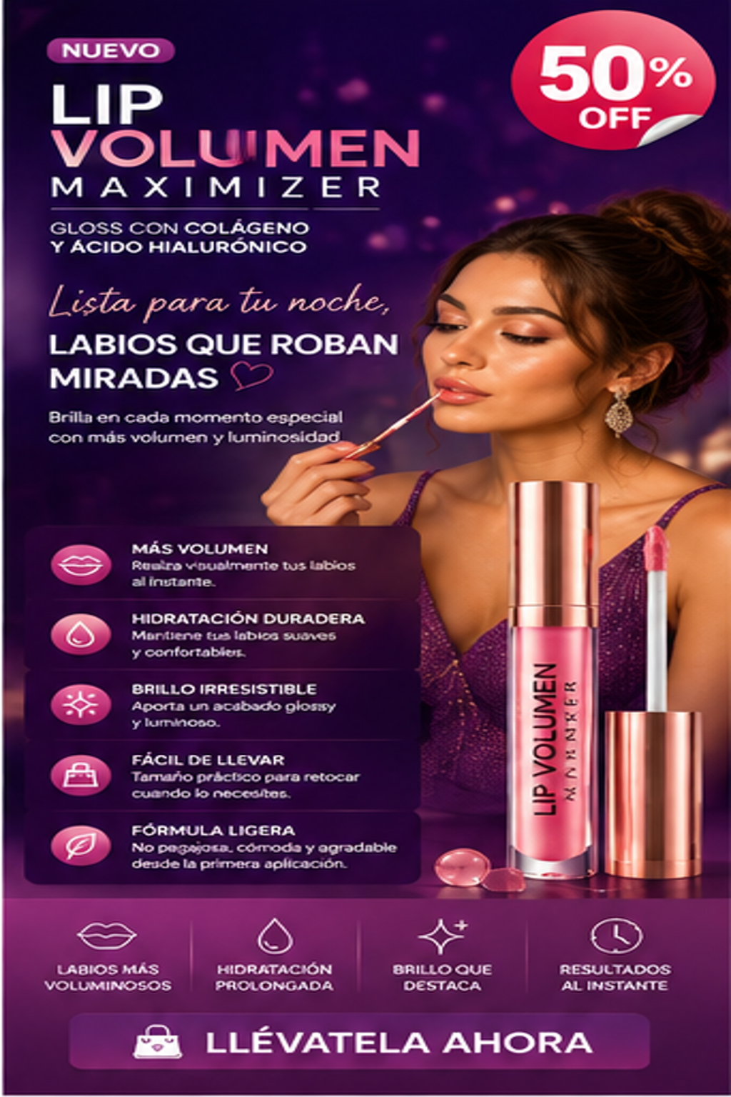 LIP VOLUMEN MAXIMIZER          (PACK 5 UNIDADES)       Voluminizador De Labios Plumper Gloss