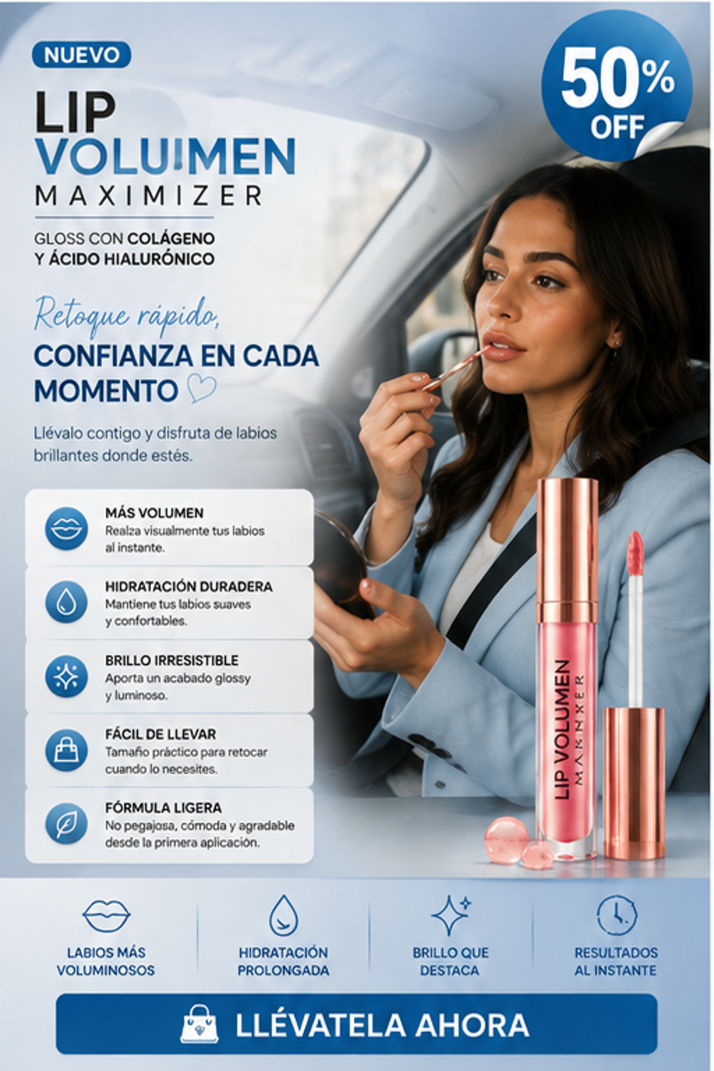 LIP VOLUMEN MAXIMIZER          (PACK 5 UNIDADES)       Voluminizador De Labios Plumper Gloss